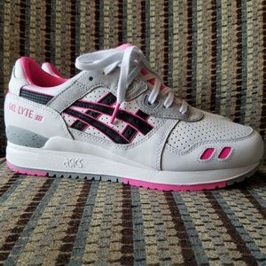 asics gel lyte iii grey pink